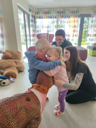 Besuch bei krankes Kind