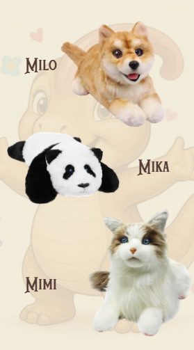 Mika Mimi Milo interaktieve Tieren
