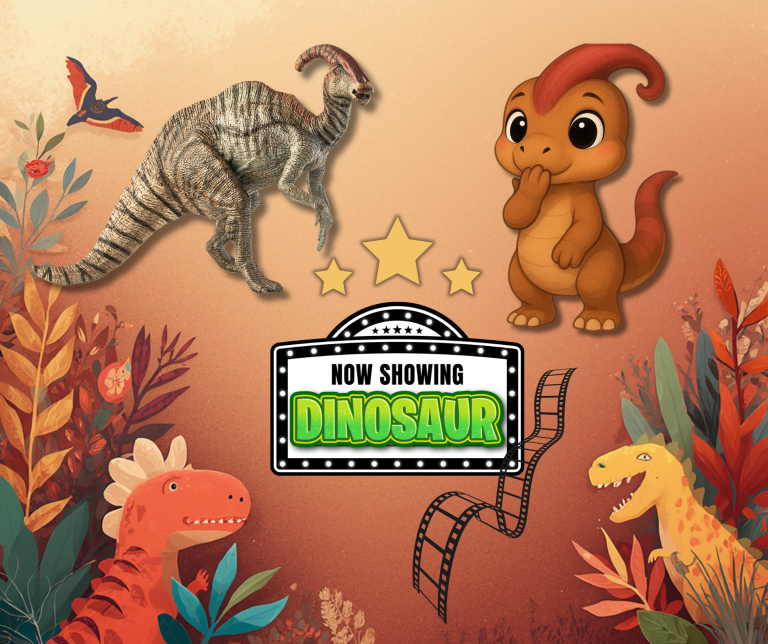 Kammli und parasaurolophus movie scene