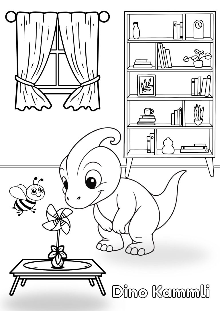 Malvorlage Kammli mit Biene Malvorlage Kammli mit Biene