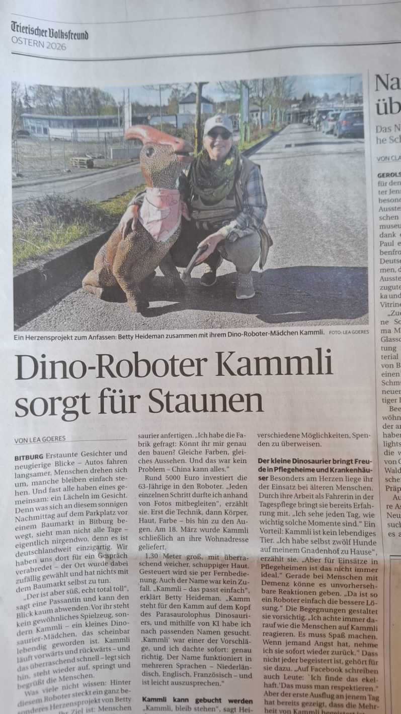 Volksfreund Artikel Kammli in die Zeitung